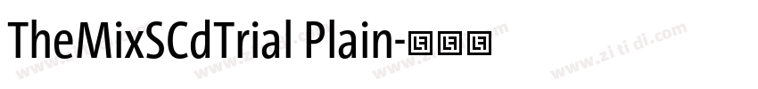 TheMixSCdTrial Plain字体转换